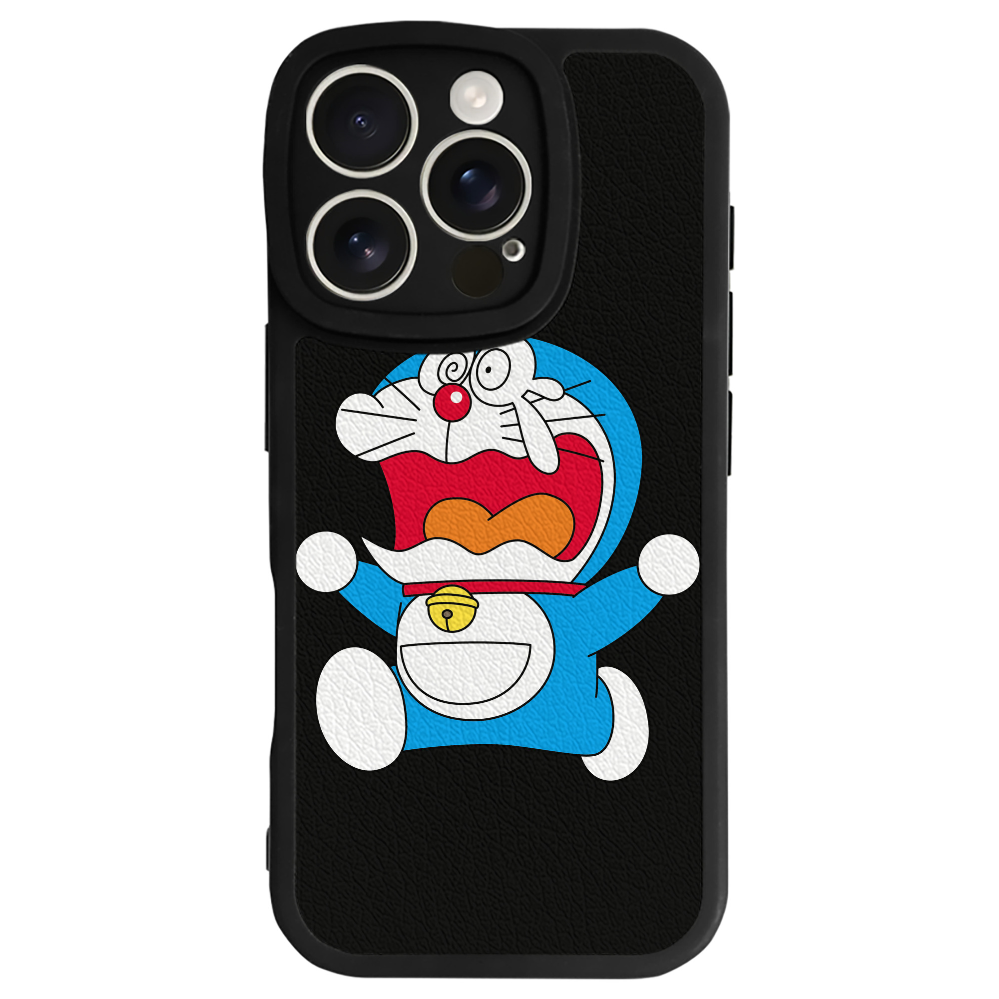 （画像用） ドラえもん Doraemon 【iPhone 16シリーズ対応】シリコンスマホケース（レザー調） 材質：シリコン